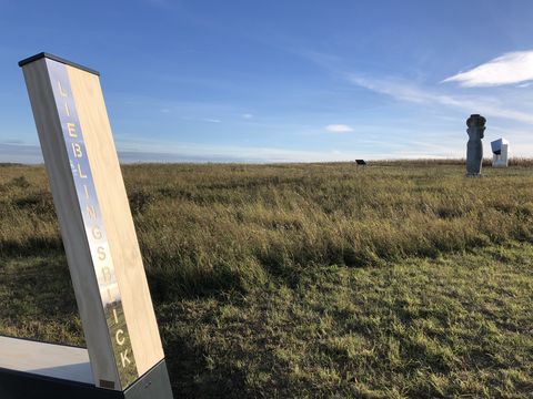 Lieblingsblick-Sitzbank auf dem Krugberg bei Seelow