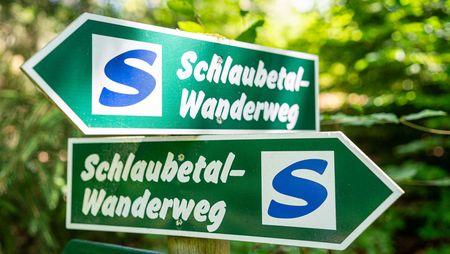 Wanderschild Schlaubetal-Wanderweg in Oder-Spree