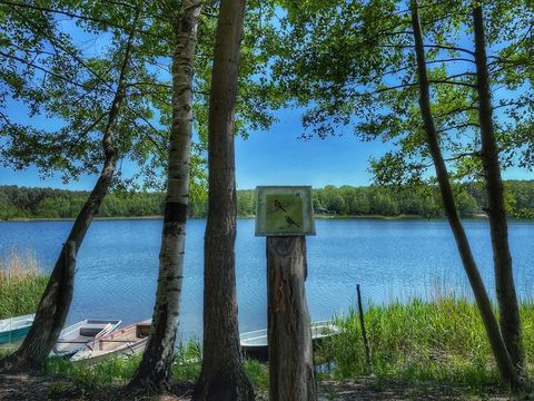 Pinnower See Vogel Lehrpfad Blick aufs Wasser