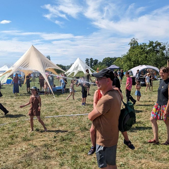 Festival grounds in the Oderbruch region, near Liederlauschen on the edge
