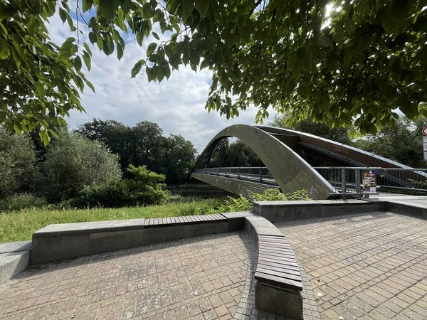 Brücke zur kleinen Insel Ziegenwerder