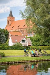 Pausen-Stopp in Beeskow auf einer Radtour